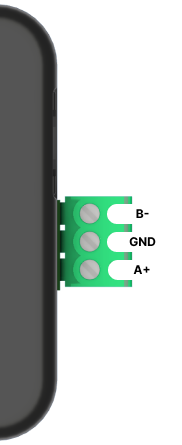 ZAP2/NRGDH-based P1 Modbus Pro terminal order: B negative, GND, A positive